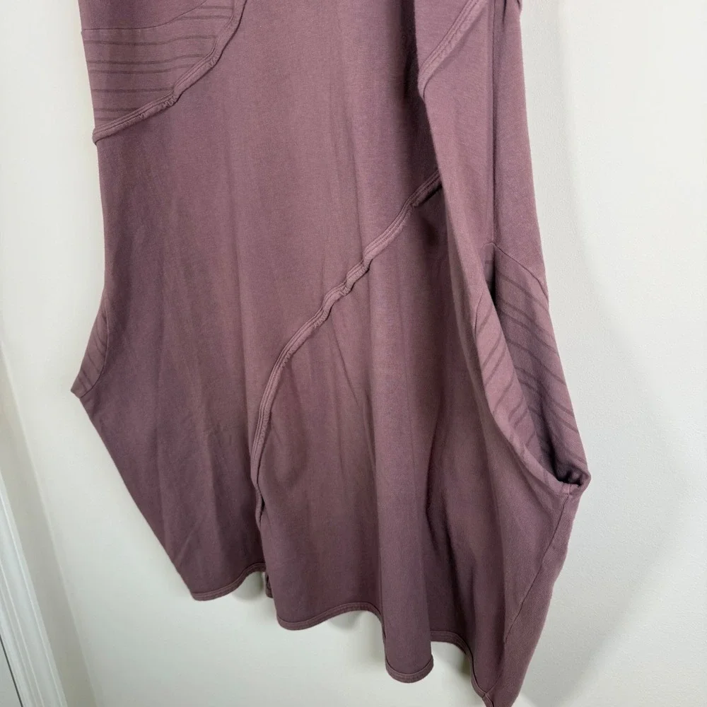 Bluefish Barclay Fold‎ Over Lantern Bell Shape Midi Skirt Size 2 Plum Lagenlook - Picture 3 of 6